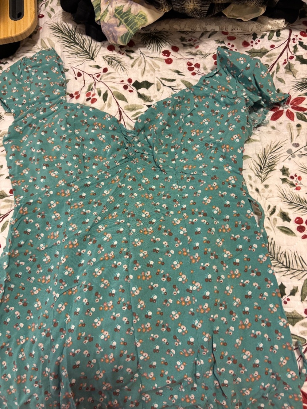 Teal babydoll dress